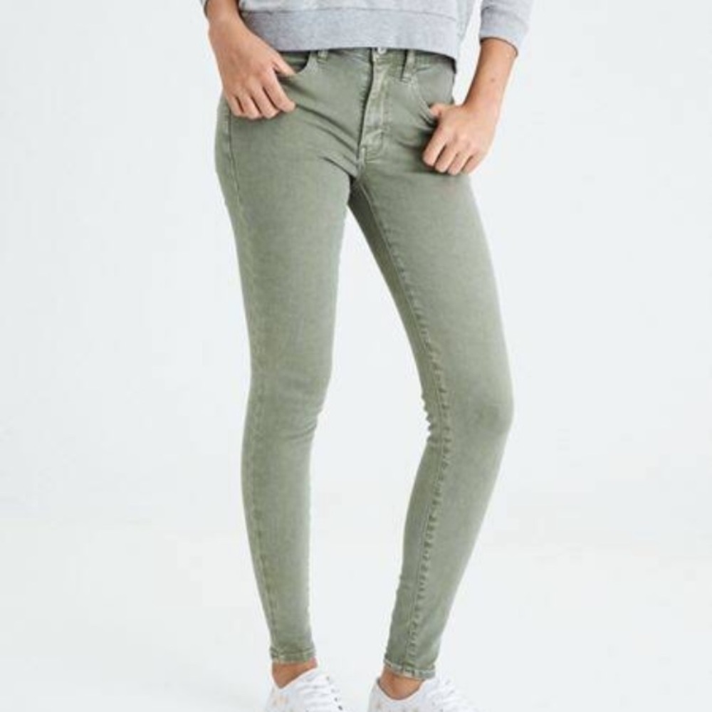 Camo green jeans